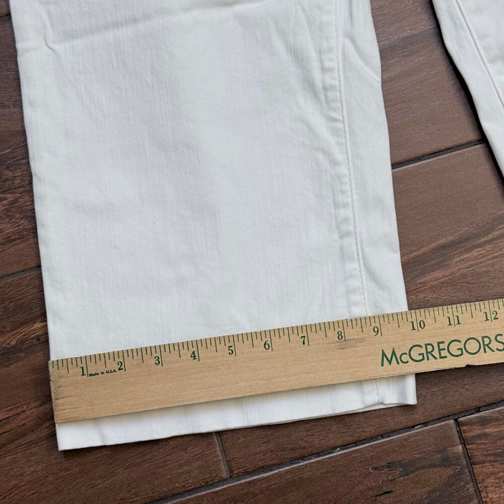 Jessica Simpson Sz 4 Cropped Wide Leg High Rise Jeans White NWT - Picture 4 of 8